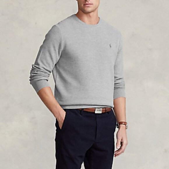 NWT NAUTICA Sweater Men's Size XXL Grey Heather Cotton Pullover Crewneck - Picture 9 of 9